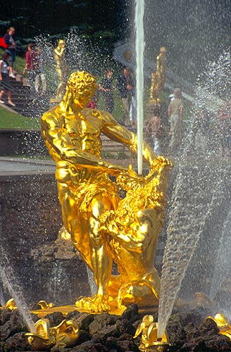Samson vítězí nad lvem, Petrodvorec